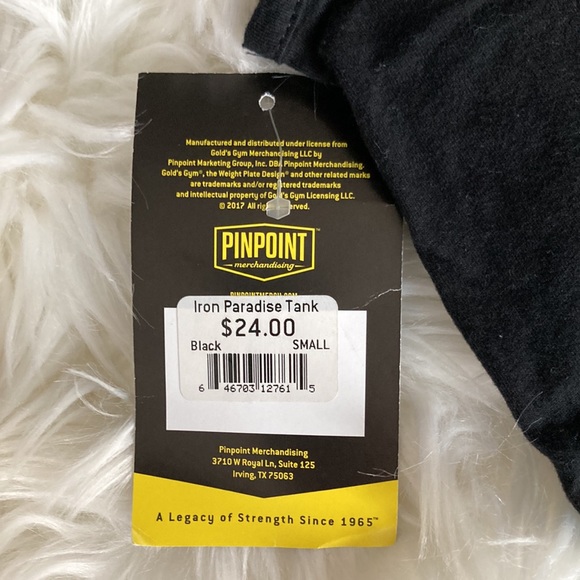 GOLD’S GYM Black Venice Beach Iron Paradise Muscle Tee Tank Top S - Picture 8 of 12